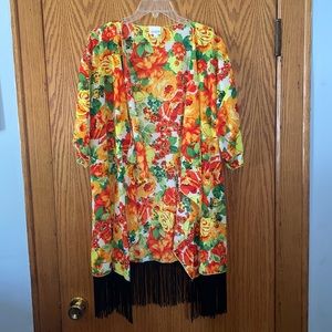 LuLaRoe Large bright floral Madison